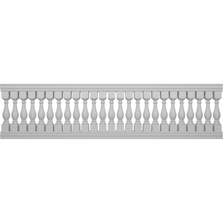 Ekena Millwork Fiberthane Legacy Balustrade Railing Kit, Style A (6 1/4" On-Center Spacing to Pass 4" Sphere Code) BALK42X156LGA